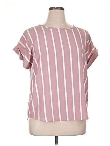 Shein Curve Short Sleeve Blouse (view 1)