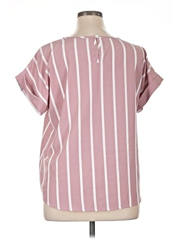 Shein Curve Short Sleeve Blouse (view 2)