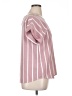 Shein Curve 100% Polyester Stripes Pink Short Sleeve Blouse Size 14 Plus (1) - photo 4