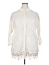 Solitaire Ivory 3/4 Sleeve Button-Down Shirt Size 2X - photo 1