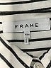 FRAME Stripes Silver Long Sleeve Blouse Size M - photo 7