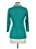 Deletta 100% Cotton Teal Long Sleeve Blouse Size M - photo 2