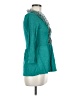 Deletta 100% Cotton Teal Long Sleeve Blouse Size M - photo 4