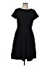 Talbots Solid Black Casual Dress Size 10 - photo 1