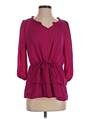 Criss Cross 3/4 Sleeve Blouse (view 1)