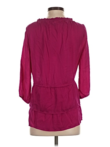 Criss Cross 3/4 Sleeve Blouse (view 2)