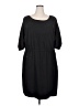 Just Fab Solid Black Casual Dress Size 2X - photo 1