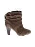 BCBG Paris 100% Leather Brown Ankle Boots Size 8 1/2 - photo 1