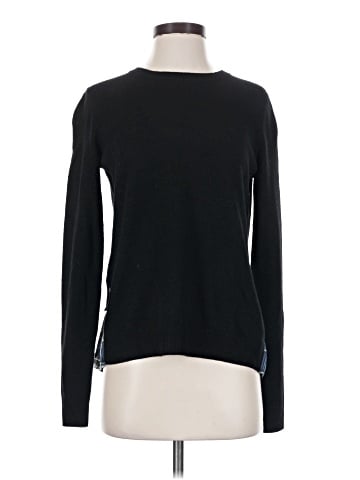 Aqua Cashmere Pullover Sweater (view 1)
