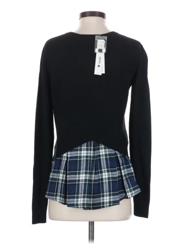 Aqua Cashmere Pullover Sweater (view 2)