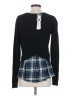 Aqua 100% Cashmere Black Cashmere Pullover Sweater Size XS - photo 2