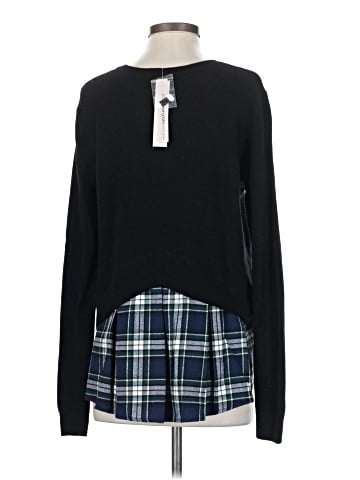 Aqua Cashmere Pullover Sweater (view 2)
