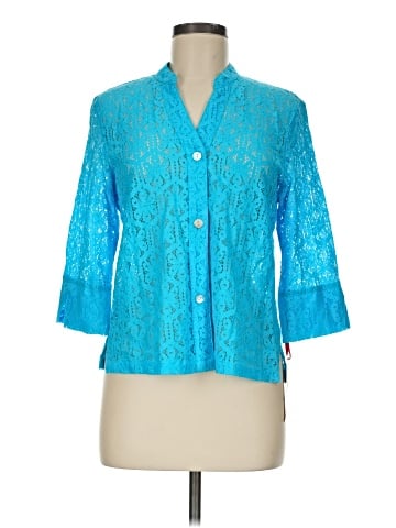 Ruby Rd. 3/4 Sleeve Button-Down Shirt (view 1)