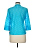 Ruby Rd. Teal 3/4 Sleeve Button-Down Shirt Size 8 Petite - photo 2
