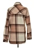 Thread & Supply 100% Polyester Plaid Brown Coat Size S - photo 2
