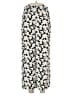 Halogen 100% Polyester Floral Ivory White Casual Pants Size L - photo 1