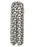 Halogen 100% Polyester Floral Ivory White Casual Pants Size L - photo 2