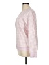 Draper James 100% Cotton Checkered-gingham Pink Pullover Sweater Size XL - photo 5