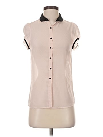 Zara Basic Sleeveless Button-Down Shirt (view 1)