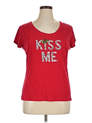 New York & Company Short Sleeve T-Shirt (view 1)