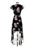 Julia Jordan 100% Polyester Floral Black Cocktail Dress Size 4 - photo 2