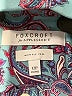 Foxcroft 100% Cotton Paisley Blue Long Sleeve Blouse Size 12 (petite) - photo 7