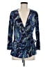 Anne Klein Blue Long Sleeve Blouse Size M - photo 1