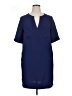 Gerard Darel 100% Polyester Solid Blue Casual Dress Size 12 (44) - photo 1