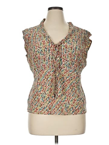 Nine West Sleeveless Silk Top (view 1)