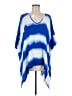 Cherish 100% Rayon Blue Poncho Size Med - Lg - photo 1