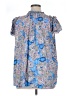 Rose + Olive Blue Short Sleeve Blouse Size 1X - photo 2