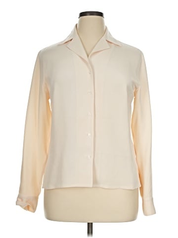 Classiques Entier Long Sleeve Silk Top (view 1)