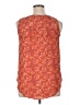 Ryan Wythe 100% Polyester Orange Sleeveless Blouse Size 0X - photo 2