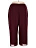 JJ's House Solid Burgundy Casual Pants Size 3X (estimated) - photo 2