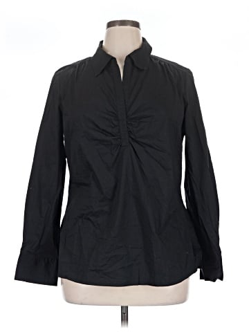 a.n.a. A New Approach Long Sleeve Blouse (view 1)