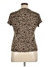 Worthington Animal Print Brown Short Sleeve T-Shirt Size XL (petite) - photo 2