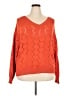 Shein Curve 100% Polyester Orange Pullover Sweater Size 2X - photo 1