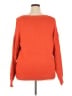 Shein Curve 100% Polyester Orange Pullover Sweater Size 2X - photo 2
