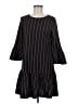 Slate & Willow Stripes Black Casual Dress Size M - photo 1