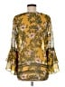 CAbi 100% Polyester Yellow 3/4 Sleeve Blouse Size M - photo 2