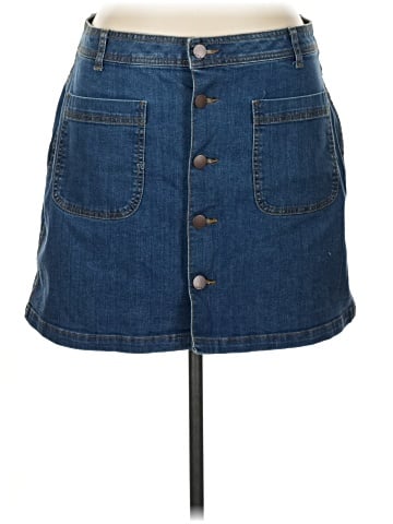 a.n.a. A New Approach Denim Skirt (view 1)