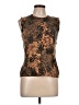 August Silk Brown Sleeveless Top Size L - photo 1