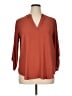 Lush 100% Polyester Brown 3/4 Sleeve Blouse Size XL - photo 1