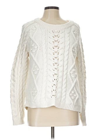 Knitted & Knotted Pullover Sweater (view 1)
