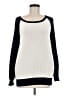 Joie 100% Silk Color Block Black Ivory Silk Pullover Sweater Size M - photo 1