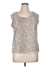 Draper's & Damon's 100% Polyester Silver Sleeveless Blouse Size XL - photo 1
