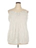 Lane Bryant 100% Polyester Ivory Sleeveless Blouse Size 18 - 20 Plus - photo 1