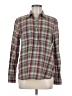 Chaps 100% Cotton Plaid Green Long Sleeve Button-Down Shirt Size M - photo 1