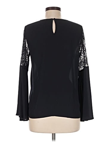 Aqua Long Sleeve Blouse (view 2)
