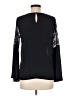 Aqua 100% Polyester Black Long Sleeve Blouse Size M - photo 2